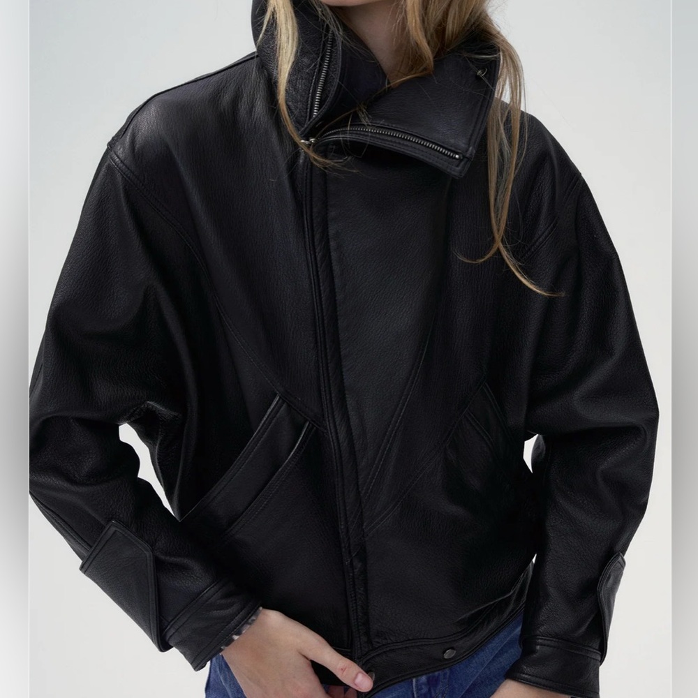 Front Row Shop Two Lapel Leather Jacket